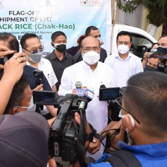 CM flags off 1 MT of Chak-Hao to Europe