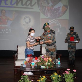 Indian Army honours Mirabai Chanu