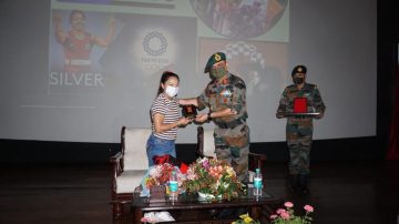 Indian Army honours Mirabai Chanu