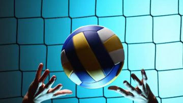 Volleyball match held at Kharasom