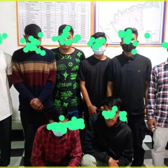8 students held for creating ruckus