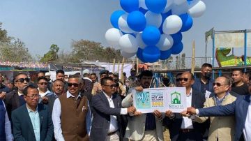 Ramdas opens 1st NE Aero Sports Hot Air Baloon & Para Motors Fiesta in Bishnupur