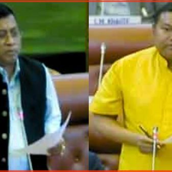 Ranjit, Susindro spar over water supply in Imphal area.