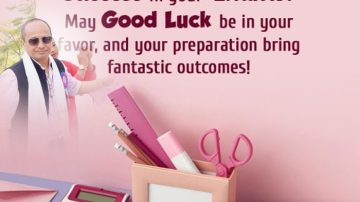 Edu Min wishes Class X students