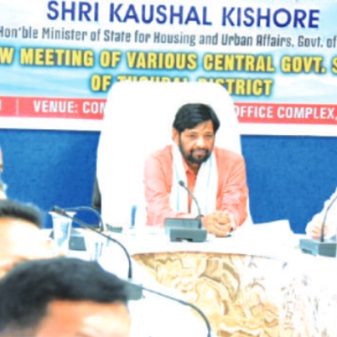 Union Minister Reviews Schemes in Tbl