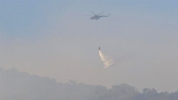 AF conducts aerial firefighting as forest fire continues for the sixth day near Coimbatore