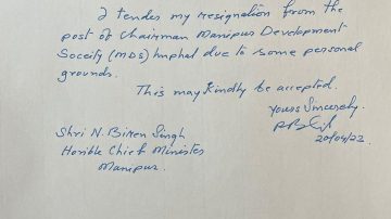 BREAKING: BJP MLA Paonam Brojen follows suit, resigns from Chairman post