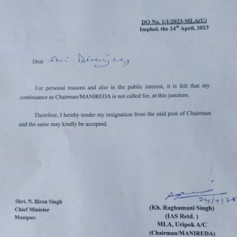 Citing personal reasons, BJP MLA Raghumani steps down as MANIREDA Chairman