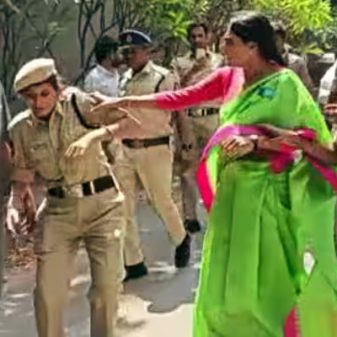 Sharmila arrested for assaulting police personnel