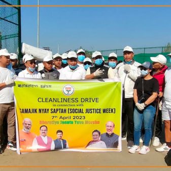 BJYM organises cleanliness drive