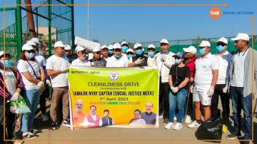BJYM organises cleanliness drive