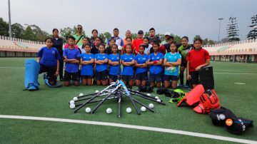 Hockey kits presented to Sub Junior Women State team