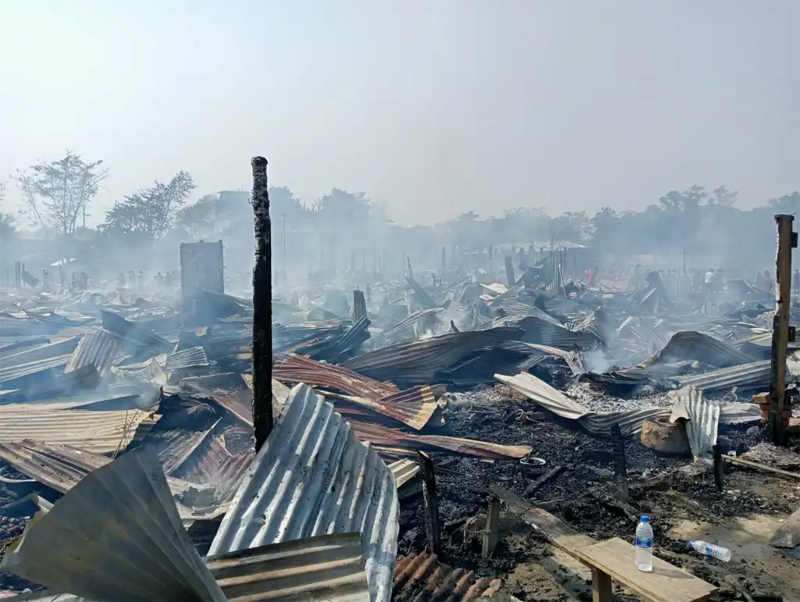 massive fire nagaland