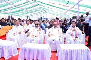CM Union Min Bhupender attend Mann Ki Baat