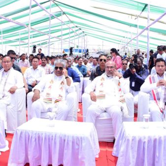 CM, Union Min Bhupender attend Mann Ki Baat at Sendra