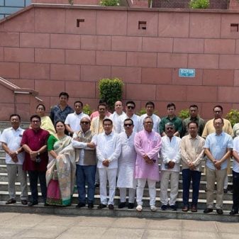 BJP, NPP, JD-U MLAs meet Central leaders