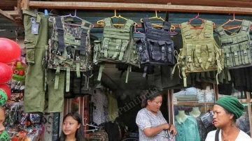 Shops in Manipur have diversified — fake military uniforms for ethnic forces fly off shelves