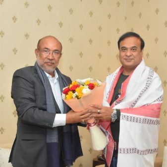 High-level talks between Chief Ministers of Assam and Manipur held in Guwahati