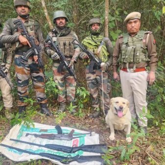 Security Forces Recovered Cache of Arms, Ammunition and Explosives