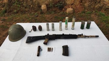 Cache of Arms and Ammunitions seized