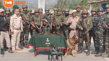 Cache of Arms, Explosives and Ammunition recoveree from Kangpokpi district