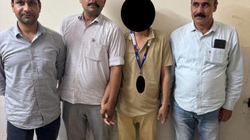Delhi Crime Branch arrested absconding SBI Bishnupur branch cashier Laishram Monarch Grace from Delhi