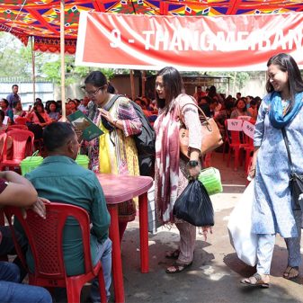 Polling Personnel Dispersed From District Election Office, Imphal West