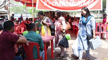 Polling Personnel Dispersed From District Election Office, Imphal West