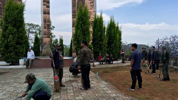 District Administration Thoubal Organises Social Service At Khongjom War Memorial Complex