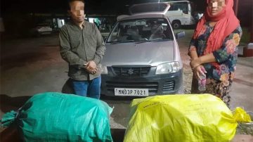 Two drug peddler including a female arrested with 2.5 kg Heroin powder