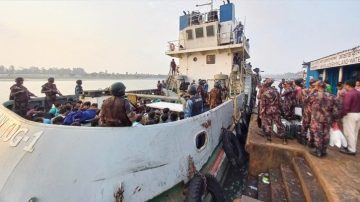 Bangladesh repatriated 288 members of Myanmar’s security forces who had sought refuge across the border