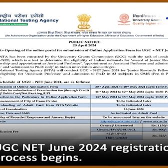 National Testing Agency Opens Registration For UGC-NET For Award Of JRF And Ph D Admission