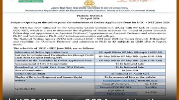 National Testing Agency Opens Registration For UGC-NET For Award Of JRF And Ph D Admission
