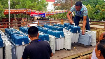 Polling Officials And Security Personnel for Thoubal District Dispatched