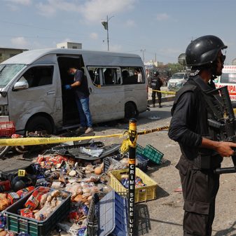 Two killed in suicide bomb attack on vehicle carrying Japanese nationals in Pakistan